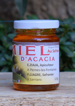 Miel d'acacias parfumé au Safran du Terroir